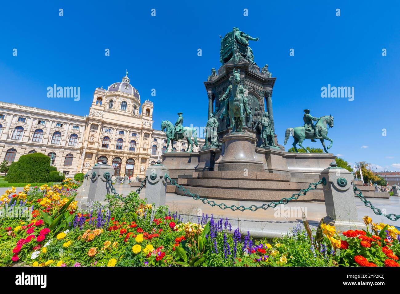 Naturhistorisches Museum (Musée d'histoire naturelle), monument de l'impératrice Maria Theresa, Maria-Theresien-Platz, quartier des musées, Vienne, Autriche Banque D'Images