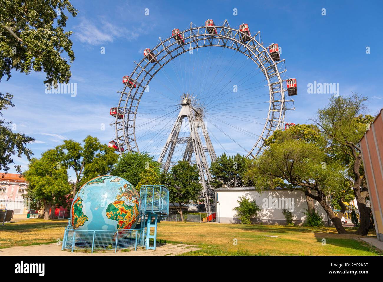 Riesenrad, Grande roue géante, Prater, Vienne, Autriche, Europe Banque D'Images