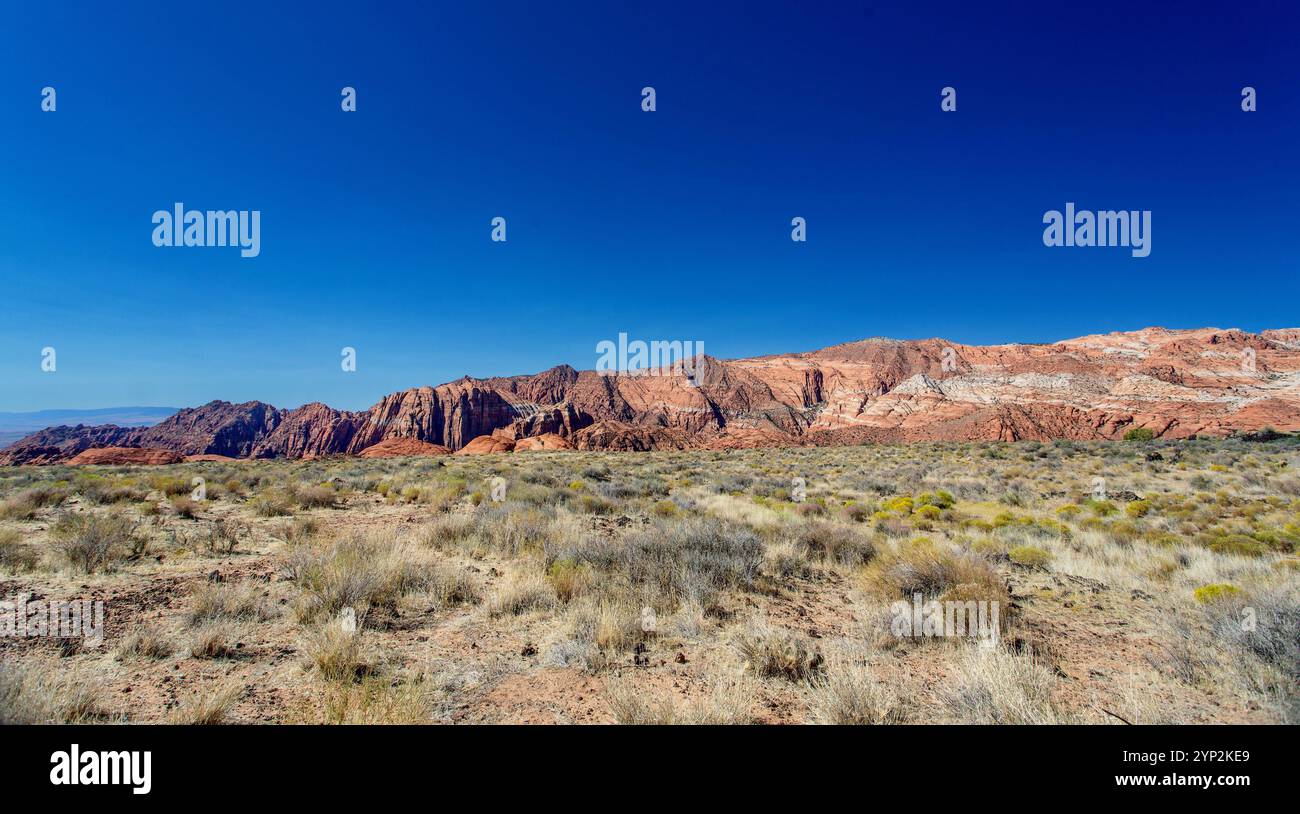 Snow Canyon State Park, ouvert en 1962, lieu de tournage de films comme Butch Cassidy et The Sundance Kid, près de George, Utah Banque D'Images