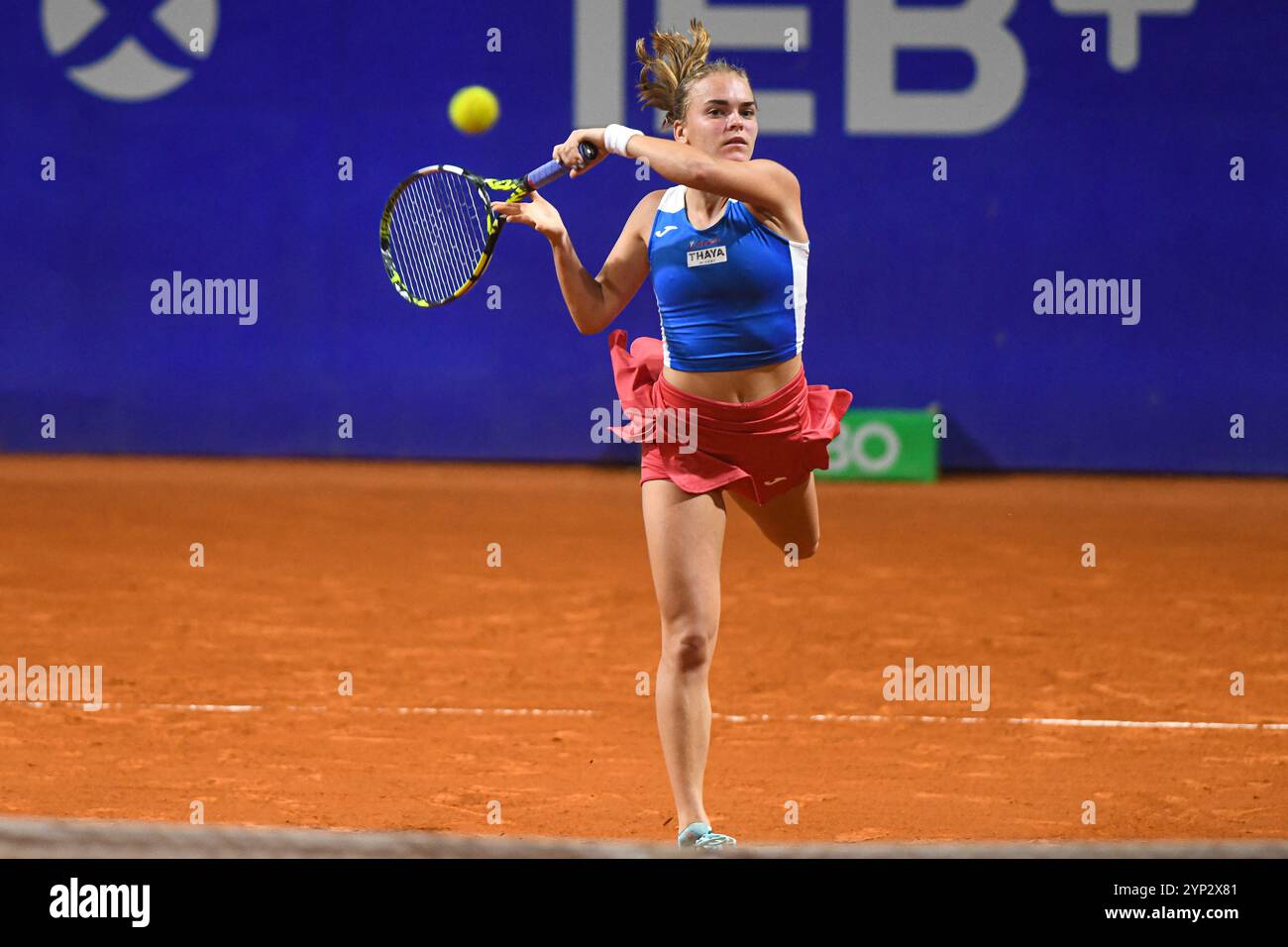 Buenos Aires (27 novembre 2024). Sara Bejlek (République tchèque) joue au WTA 125 Argentina Open 2024. Crédit : Mariano Garcia/Alamy Live News Banque D'Images
