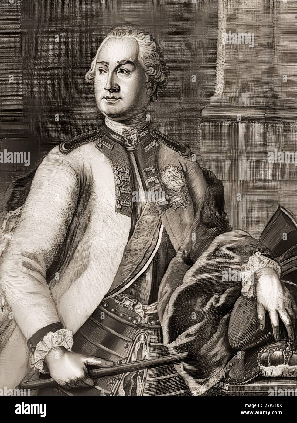 Maximilien I Joseph ou Max Joseph, 1756 - 1825, roi de Bavière, comte Palatin du Rhin, duc de Juelich et Berg et électeur du Saint-Empire romain germanique, édité numériquement Banque D'Images