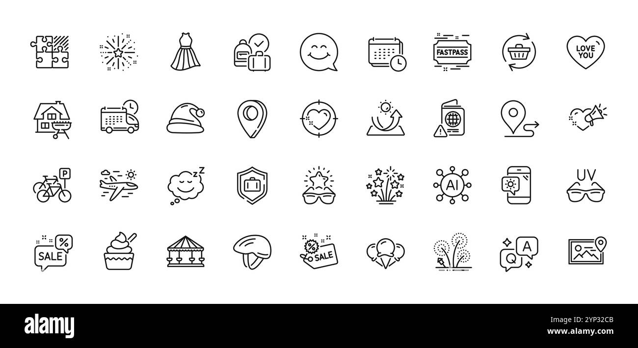 Pack d'icônes de grille, carrousels et ligne téléphonique météo. Pour l'application Web. Icônes de ligne. Vecteur Illustration de Vecteur