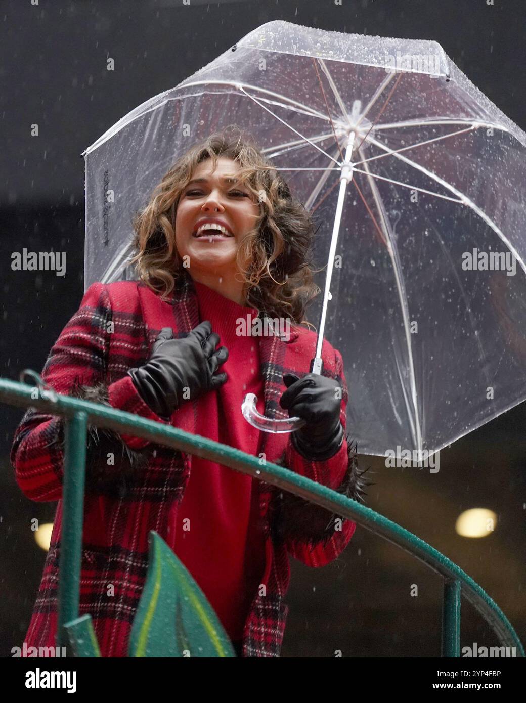 Rachel Platten Out and About for Macy's Thanksgiving Day Parade, Midtown Manhattan, New York, NY, novembre 28, 2024. photo de Kristin Callahan/Everett Collection Banque D'Images