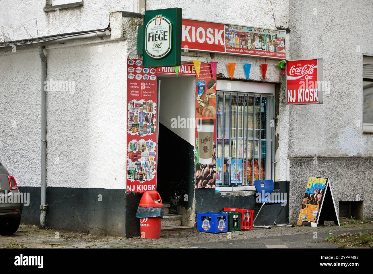 Kiosque à Bochum-Hamme, Trinkhalle, Allemagne, Rhénanie du Nord-Westphalie, région de la Ruhr, Bochum Banque D'Images