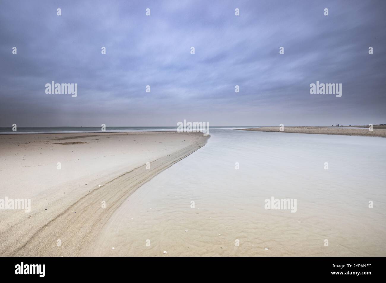 Plage de la mer du Nord, pays-Bas, Texel, de hors Banque D'Images