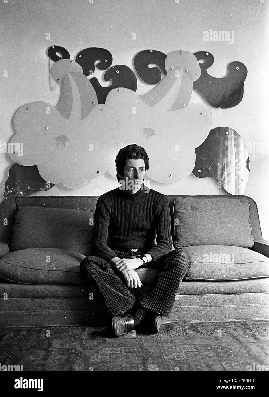 Architecte et artiste plasticien argentin Nicolás García Uriburu, Buenos Aires, Argentine, années 1970 Banque D'Images