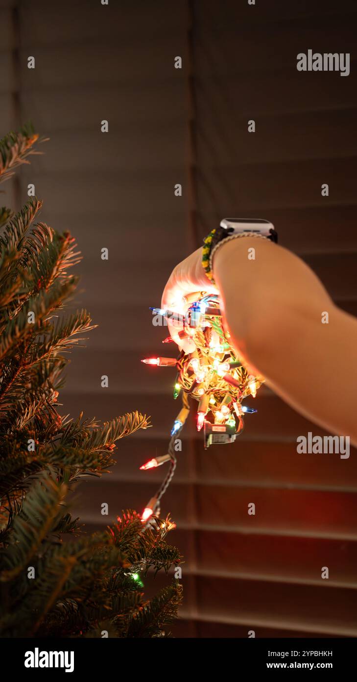 Le moment le plus spécial de l'année, ornant Noël Banque D'Images