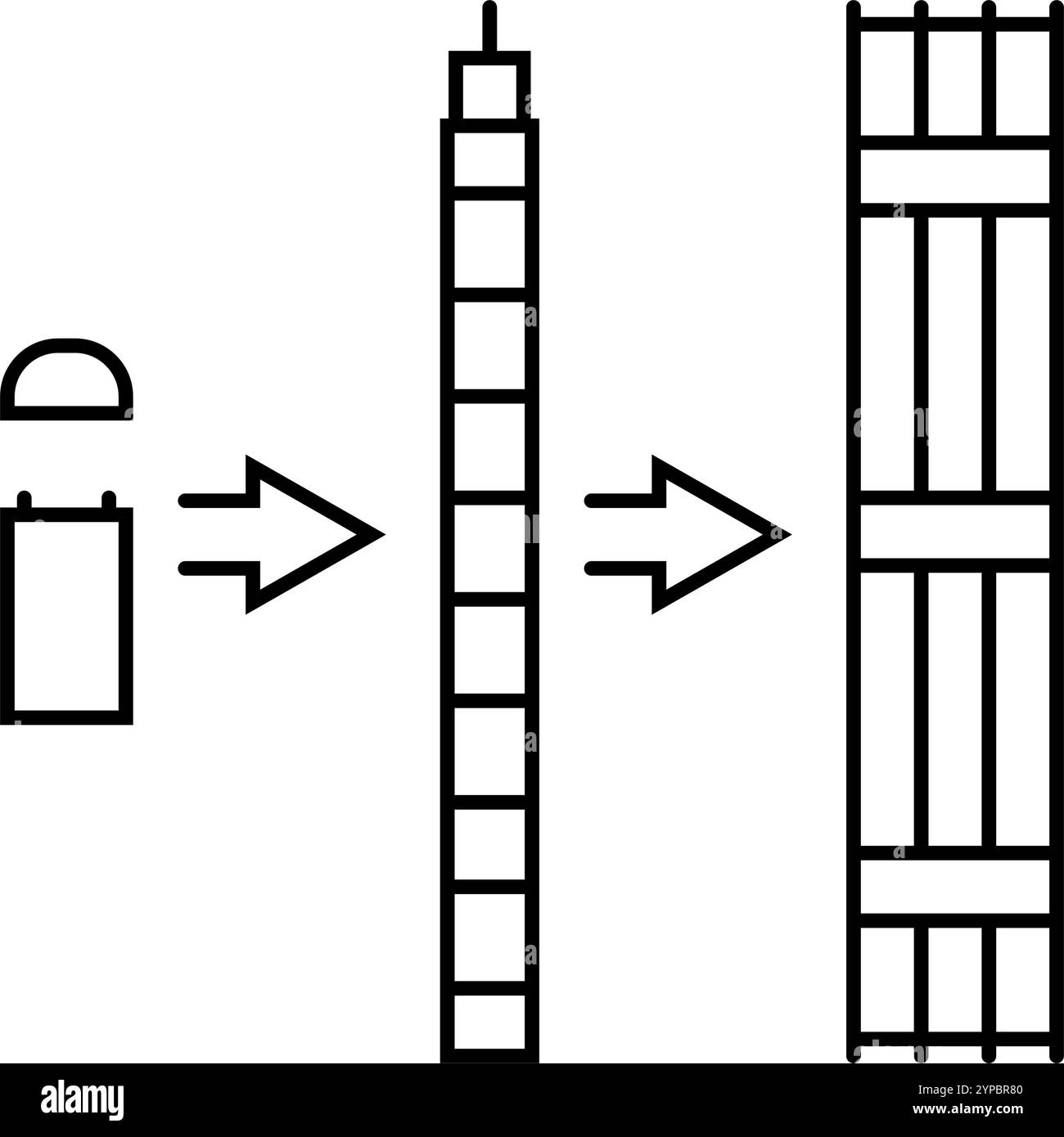 illustration vectorielle d'icône de ligne d'énergie nucléaire de sécurité Illustration de Vecteur
