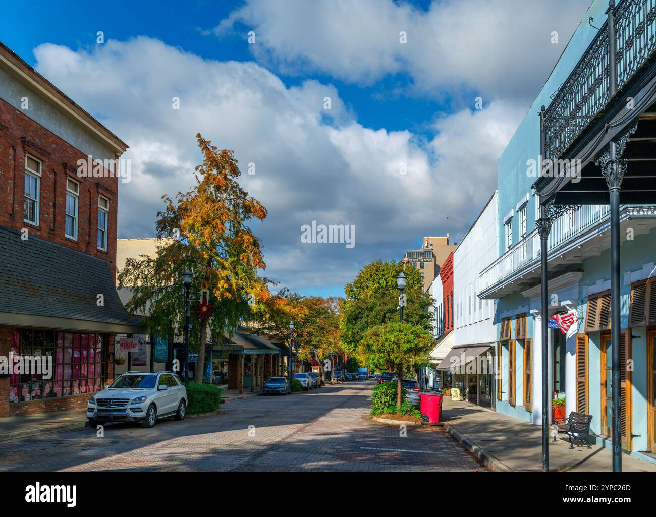 Washington Street dans le centre-ville historique de Vicksburg, Mississippi, États-Unis Banque D'Images