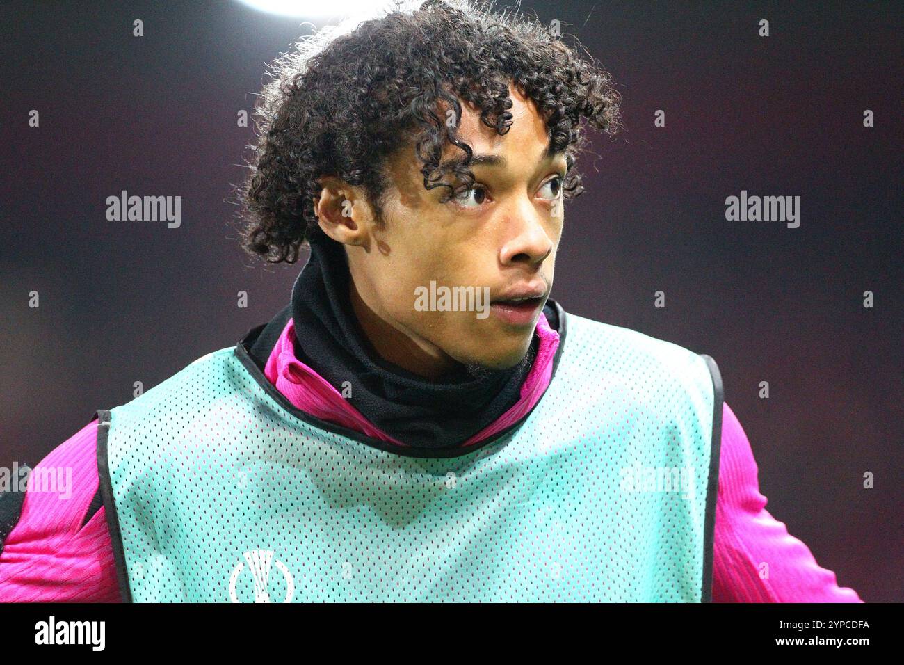 Heidenheim an der Brenz , Allemagne. 28 novembre 2024. Kiano Dyer de Chelsea est vu lors du match de football Europa Conference League entre le FCH Heidenheim et le FC Chelsea au Voith-Arena Stadium . Crédit : Davide Elias / Alamy Live News Banque D'Images