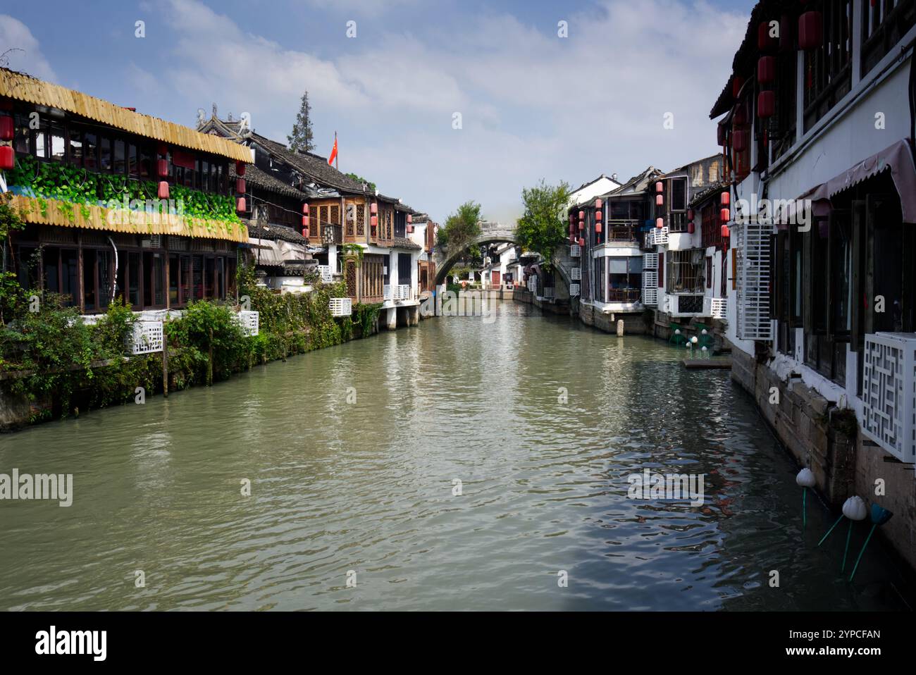 Vieille maison dans la ville de l'eau Zhujiajiao Banque D'Images