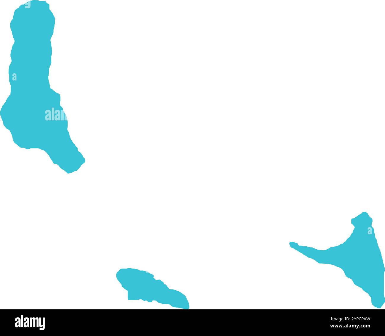 CARTE des Comores en bleu, frontière du pays, carte des Comores, frontière des Comores, carte géographique Illustration de Vecteur