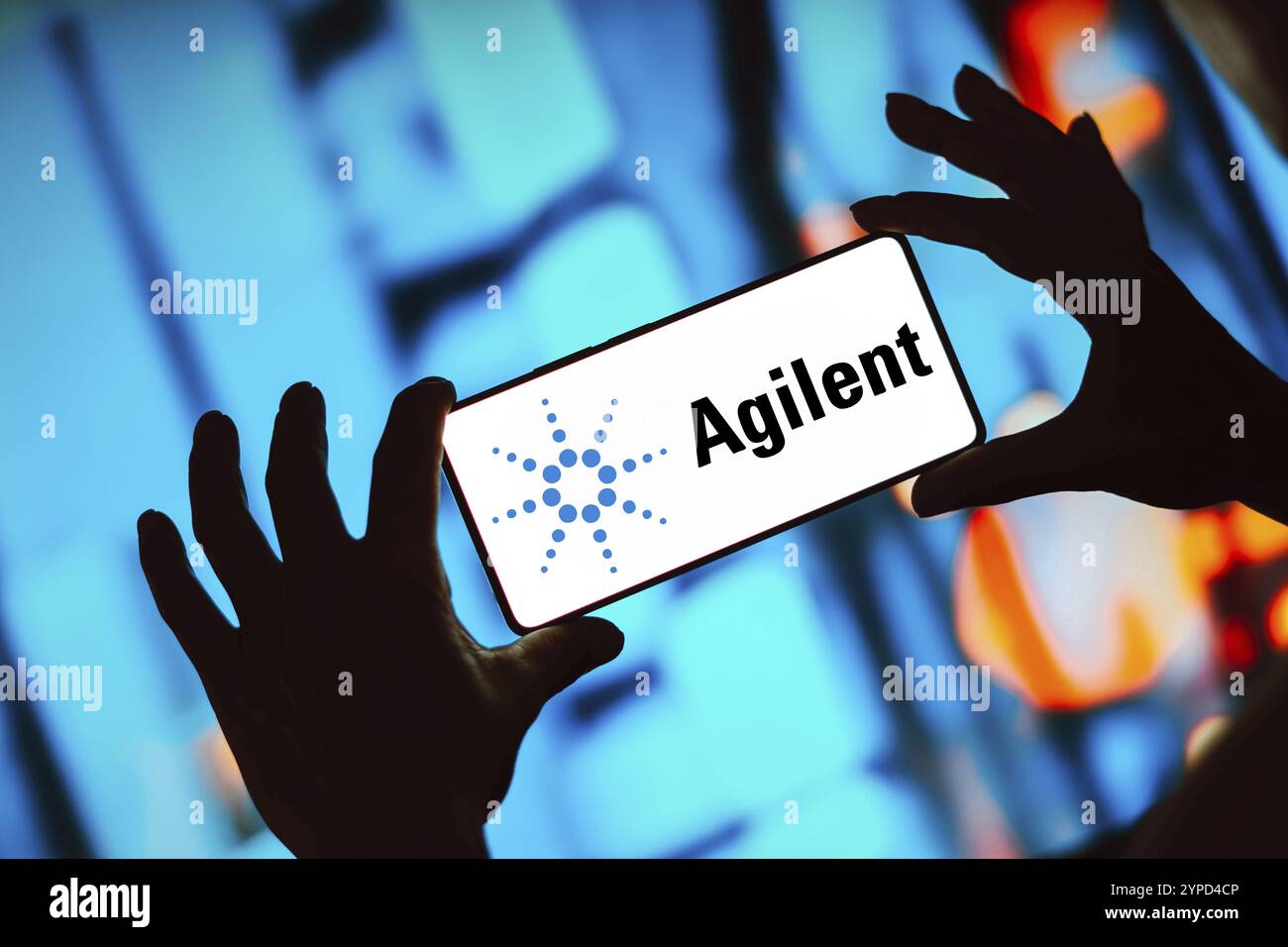 30 mai 2024, Brésil. Dans cette illustration photo, le logo Agilent technologies est affiché sur l'écran d'un smartphone Banque D'Images