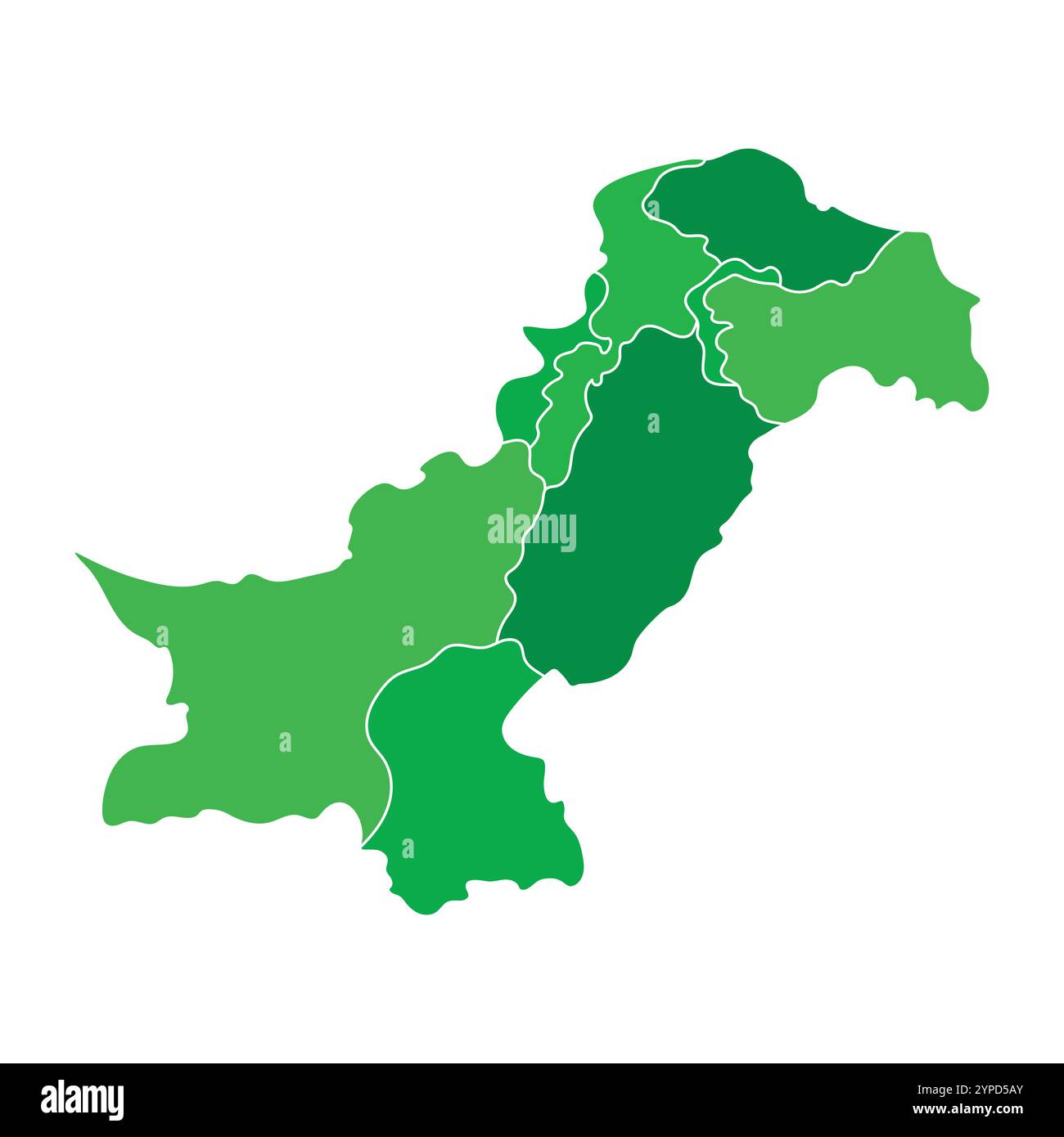 Mappa del pakistan Banque d'images détourées - Alamy