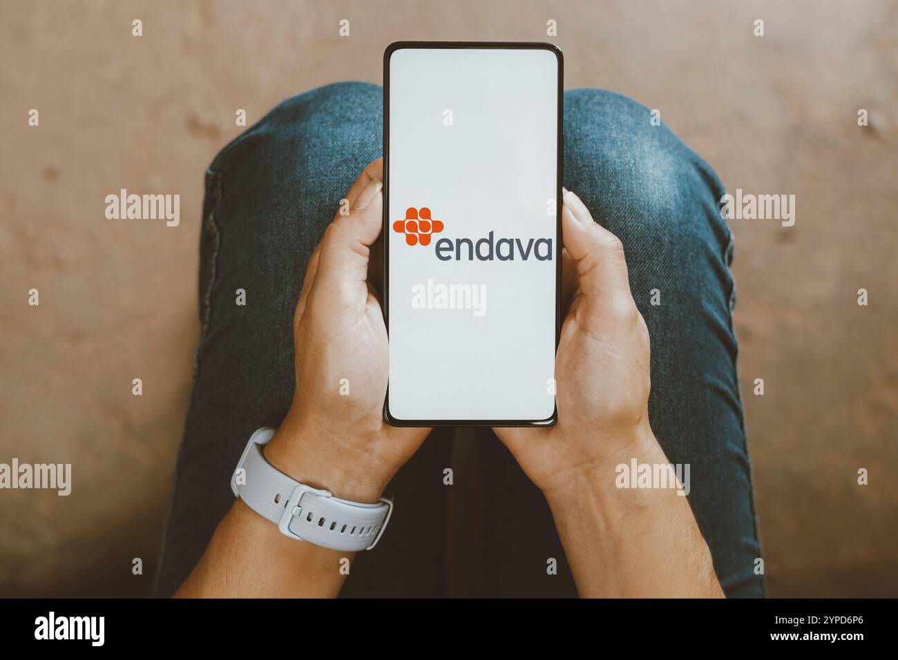 22 janvier 2024, Brésil. Dans cette illustration photo, le logo Endava est affiché sur un écran de smartphone Banque D'Images