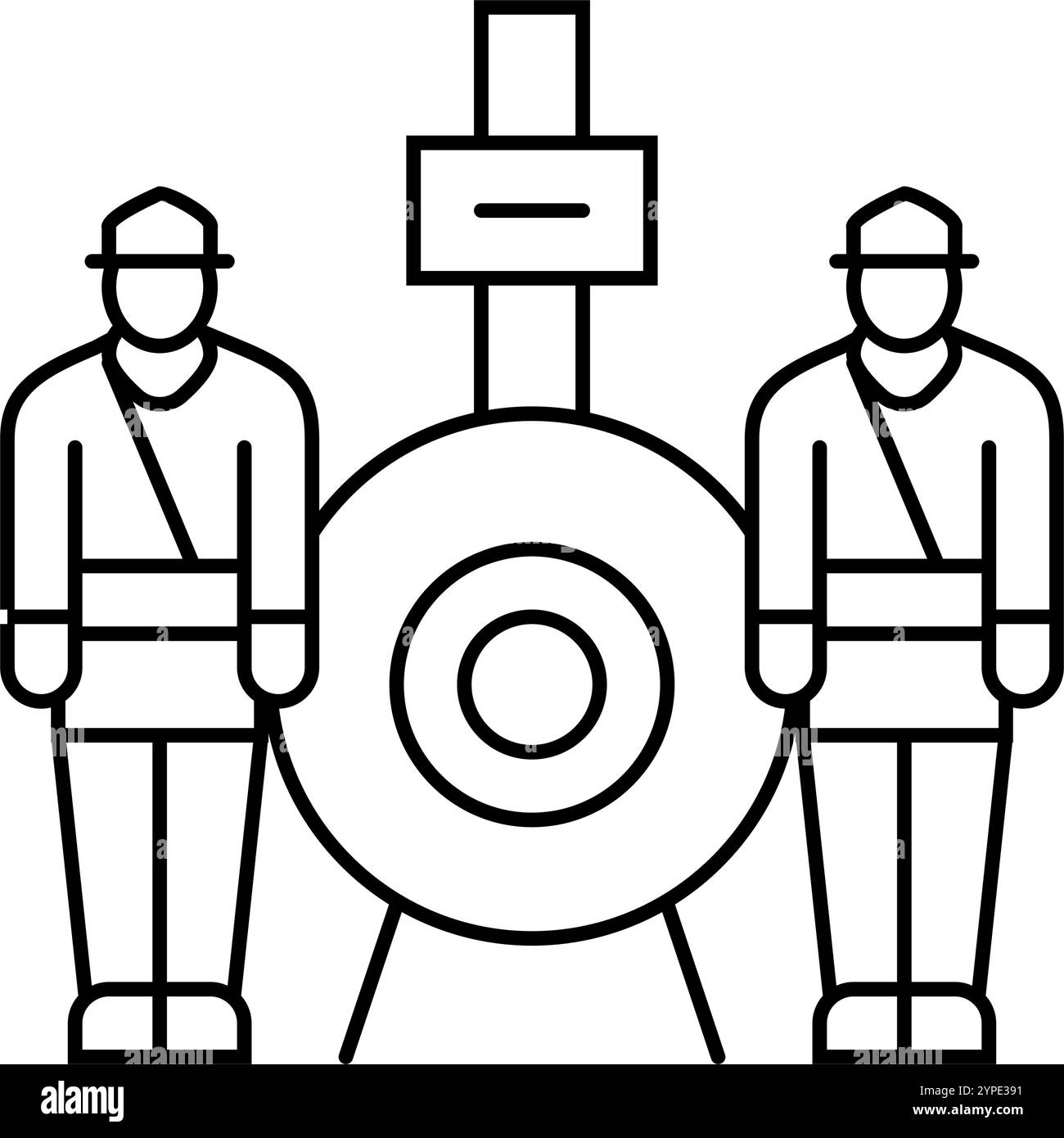 journée nationale de l'illustration vectorielle d'icône de ligne d'éducation patriotique Illustration de Vecteur