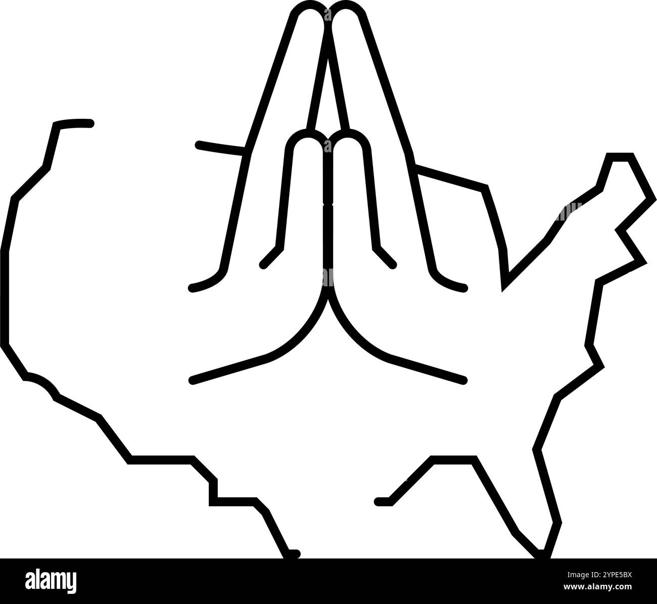 illustration vectorielle d'icône de ligne de vacances de jour des peuples indigènes aux etats-unis Illustration de Vecteur