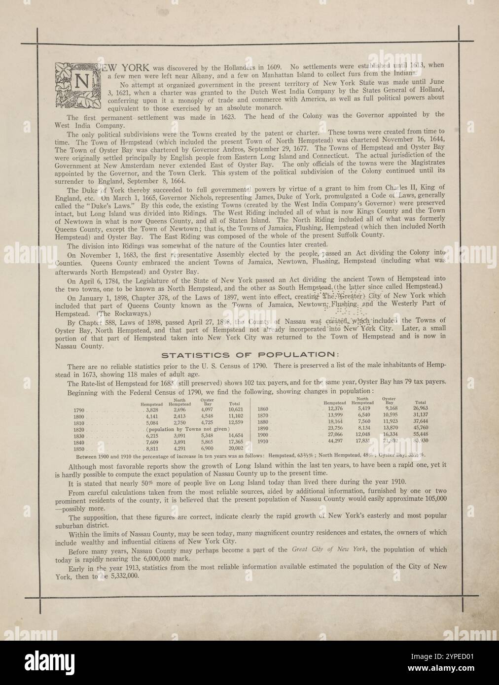 Statistiques de la population. [Histoire] 1914 par Hyde, E. Belcher Banque D'Images