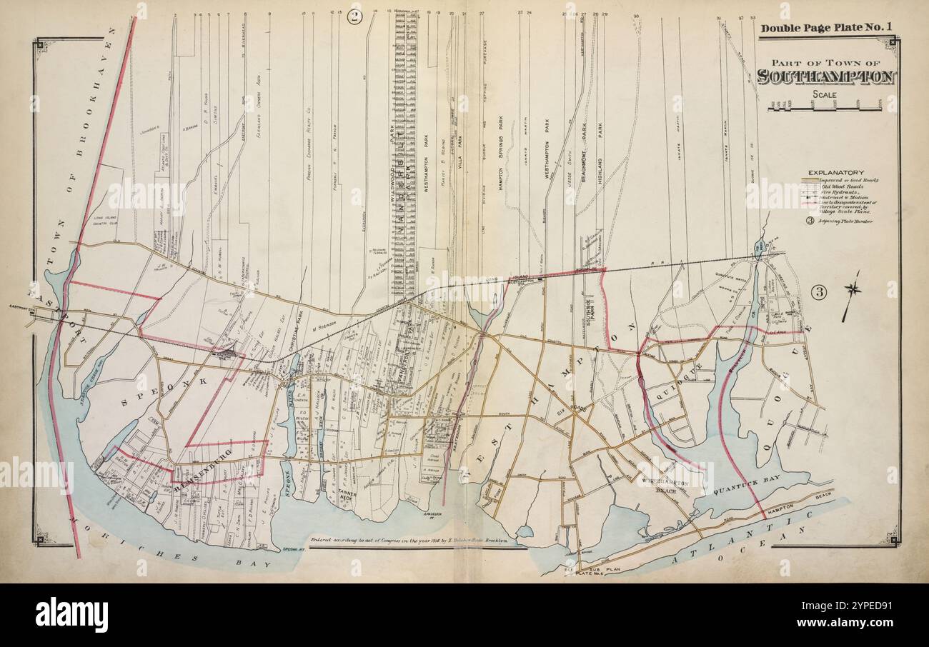 Partie de la ville de Southampton 1915 - 1917 par Hyde, Merritt B. Banque D'Images