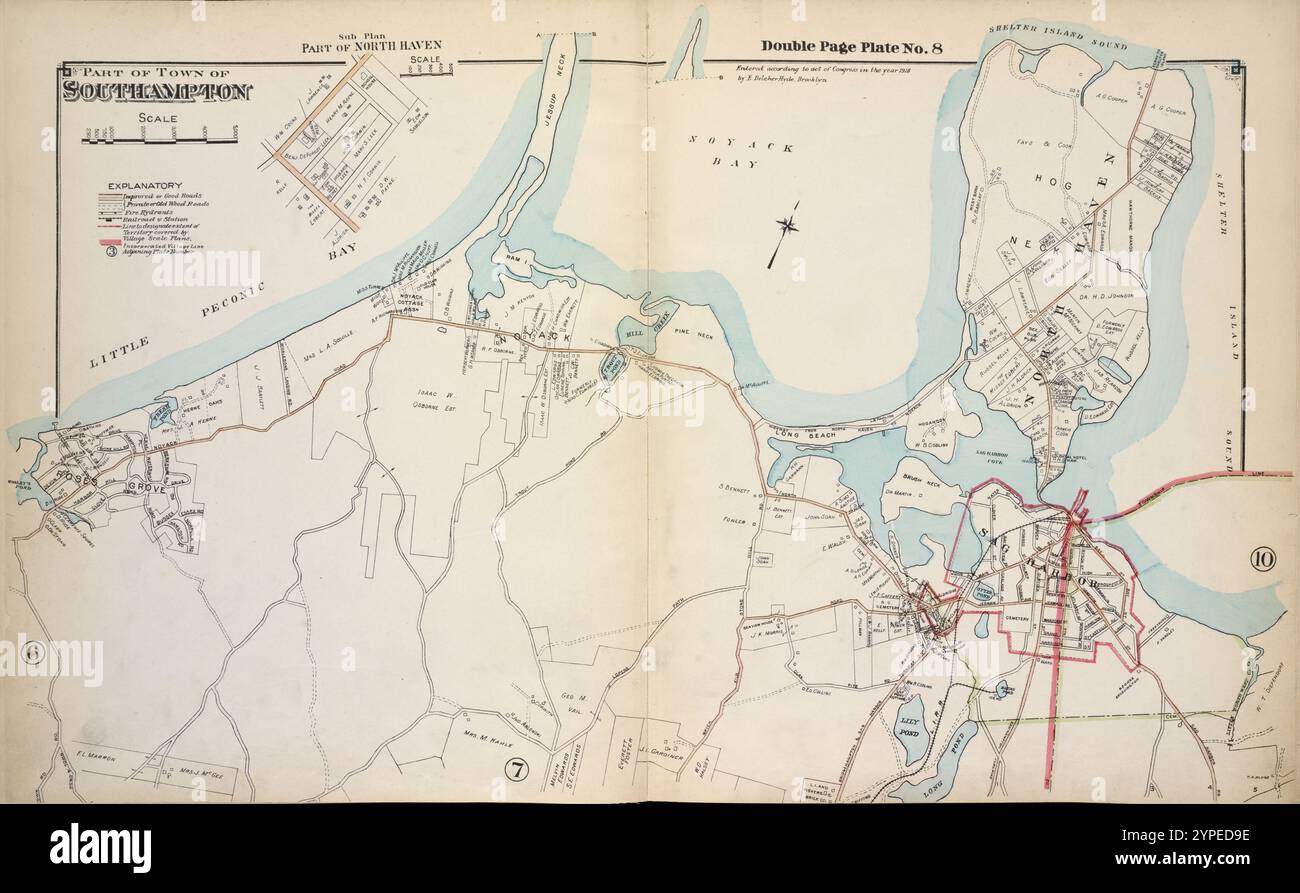 Partie de la ville de Southampton 1915 - 1917 par Hyde, Merritt B. Banque D'Images