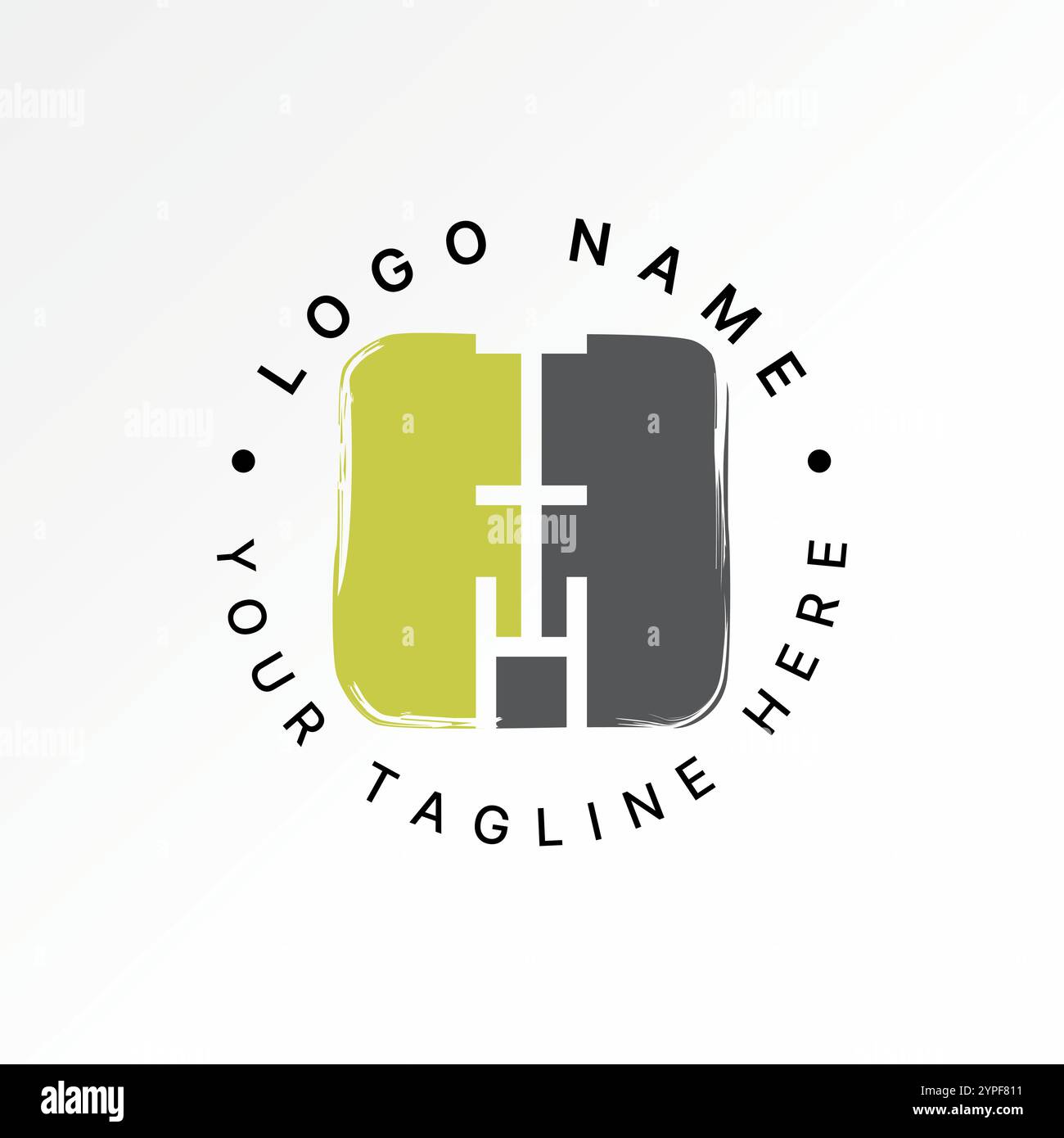 Conception de logo concept graphique créatif premium vecteur image stock graphique lettre TTH ligne font carré haut vers le bas Scratch art monogramme typographie marque Illustration de Vecteur