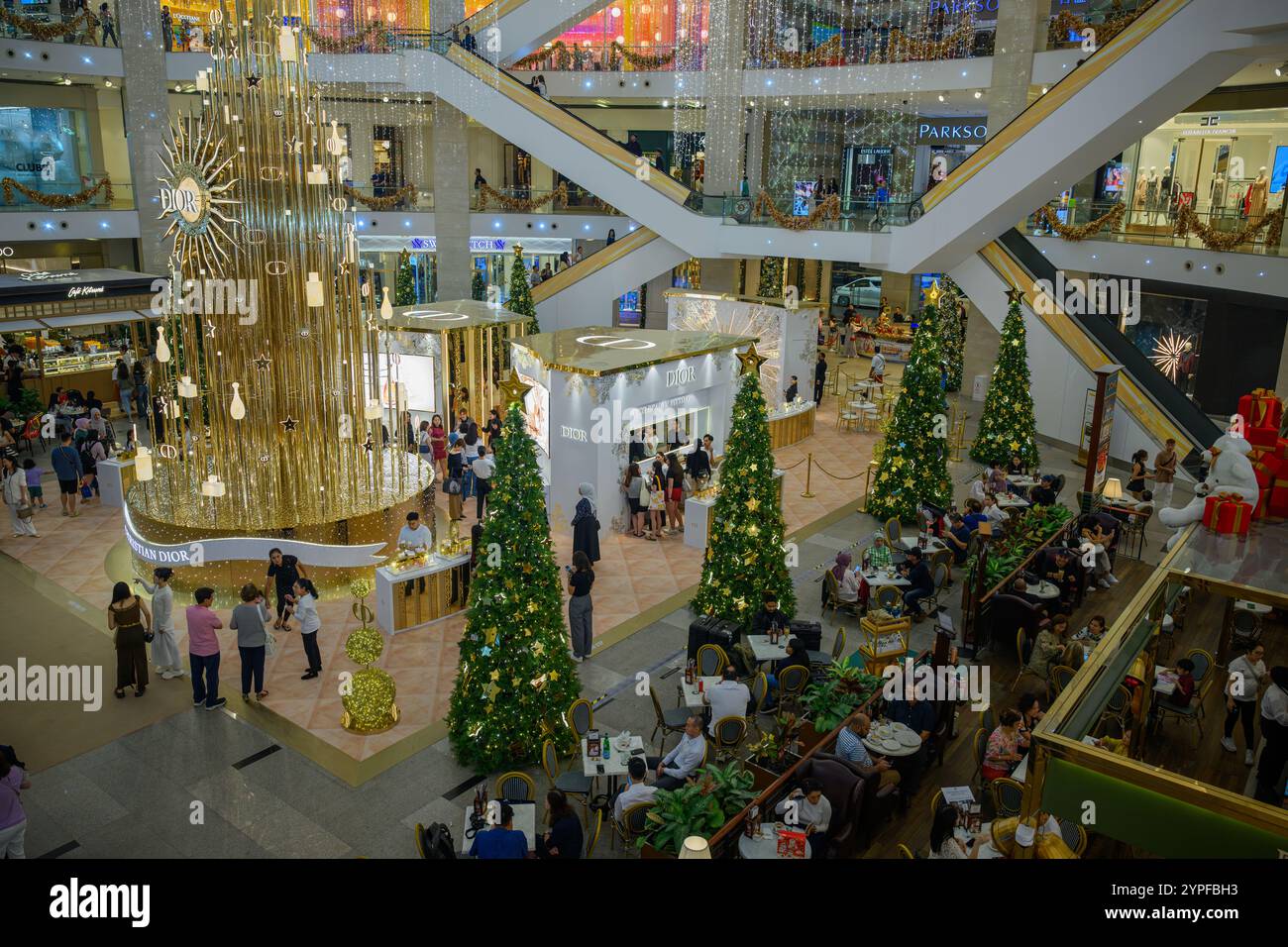 Pavilion Shopping Mall à Noël, Bukit Bintang, Kuala Lumpur, Malaisie Banque D'Images