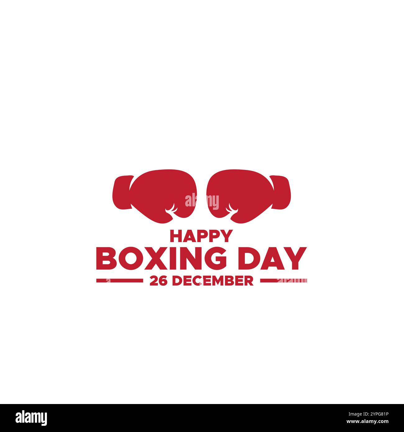 Boxing Day, 26 décembre., soldes de Boxing Day avec rouge, fond, bannière, affiche ou dépliant design, Boxing Day, 26 décembre. Illustration de Vecteur