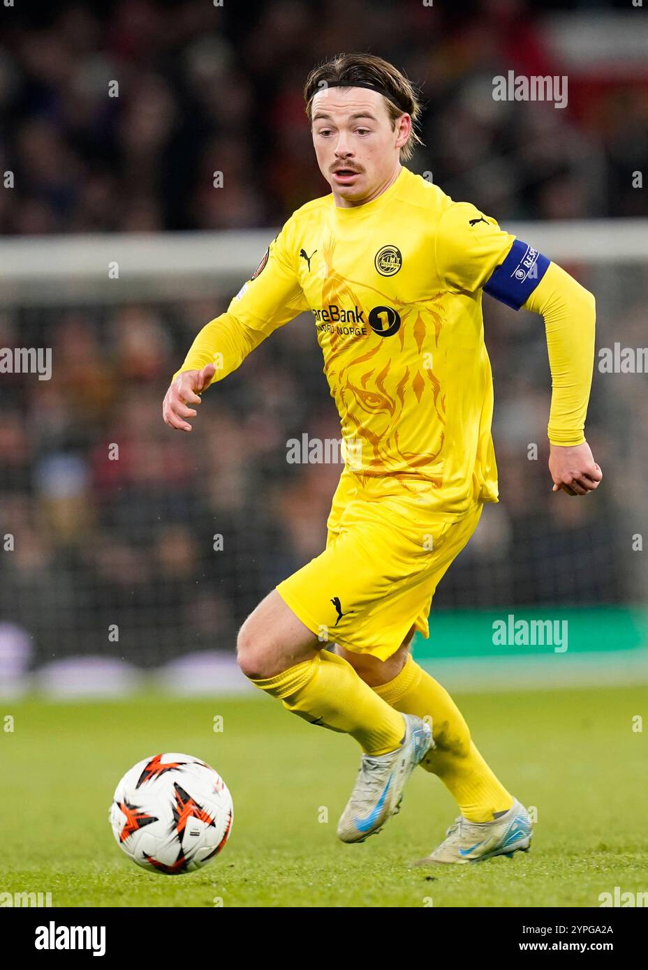 Manchester, Royaume-Uni. 28 novembre 2024. Patrick Berg du FK Bodo Glimt lors du match de l'UEFA Europa League à Old Trafford, Manchester. Le crédit photo devrait se lire : Andrew Yates/Sportimage crédit : Sportimage Ltd/Alamy Live News Banque D'Images