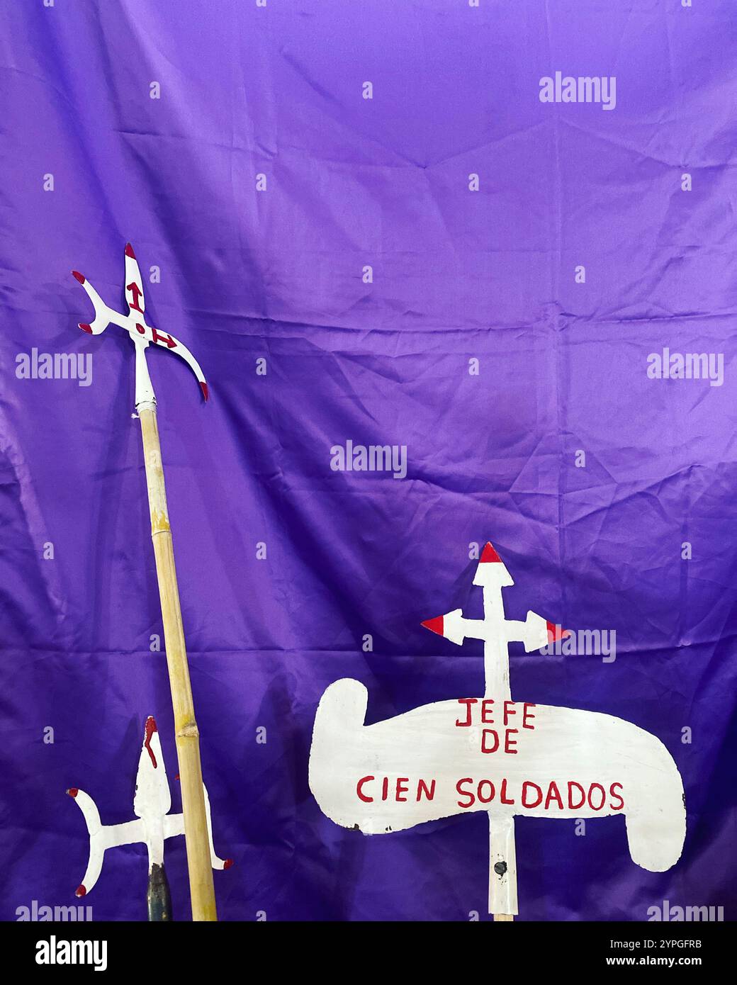 Pendant la semaine Sainte de Pâques ou Semana Santa à San Antonio de la Cal, Tolimán, Querétaro, Mexique. Banque D'Images