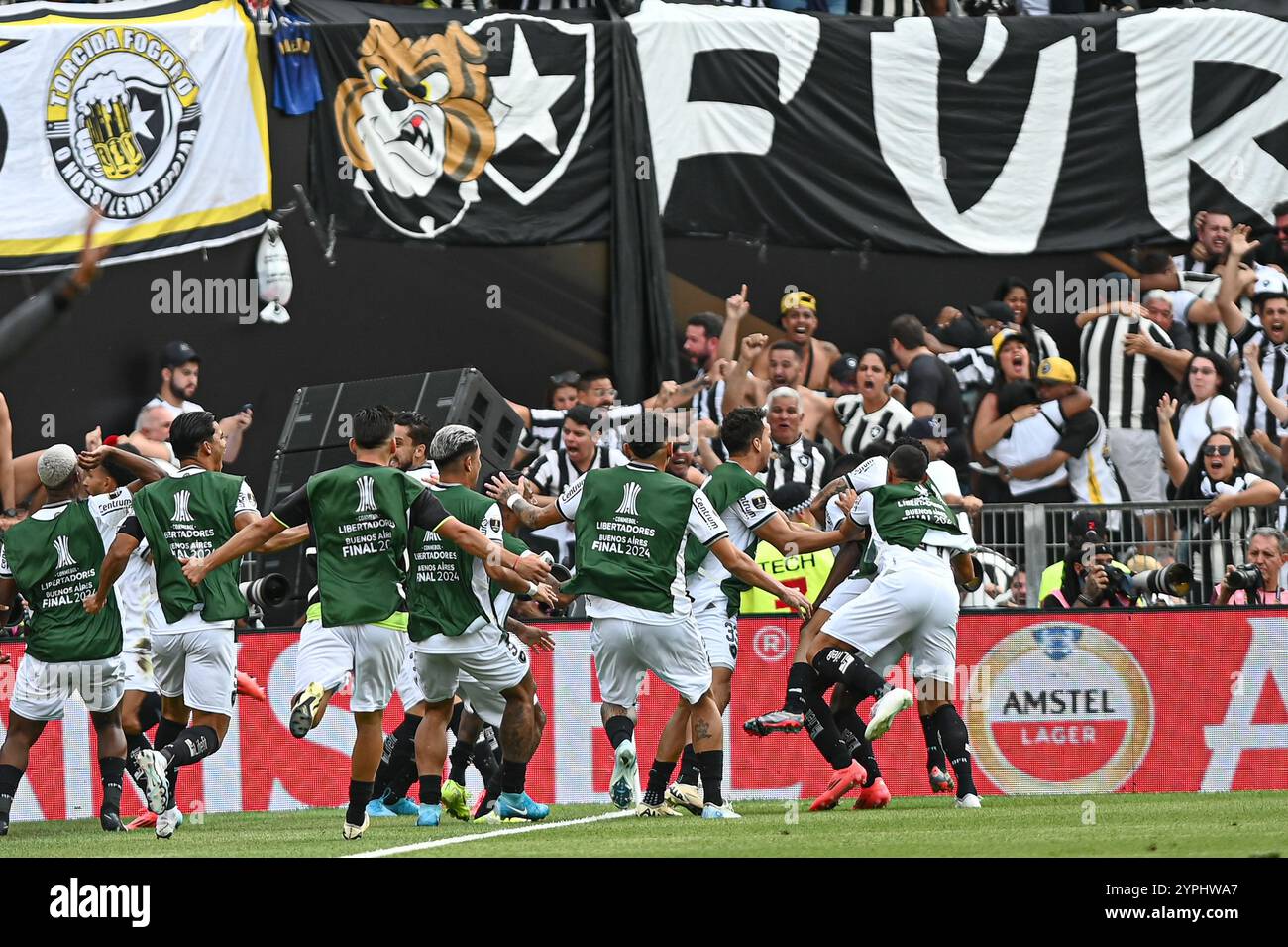 Buenos Aires, Argentine. 30 novembre 2024. MG et Botafogo, valable pour la finale de la Copa Libertadores da América 2024, qui se tiendra au stade Monumental de Nunez, à Buenos Aires, en Argentine, ce samedi (30). Crédit : Gabriel Sotelo/FotoArena/Alamy Live News Banque D'Images