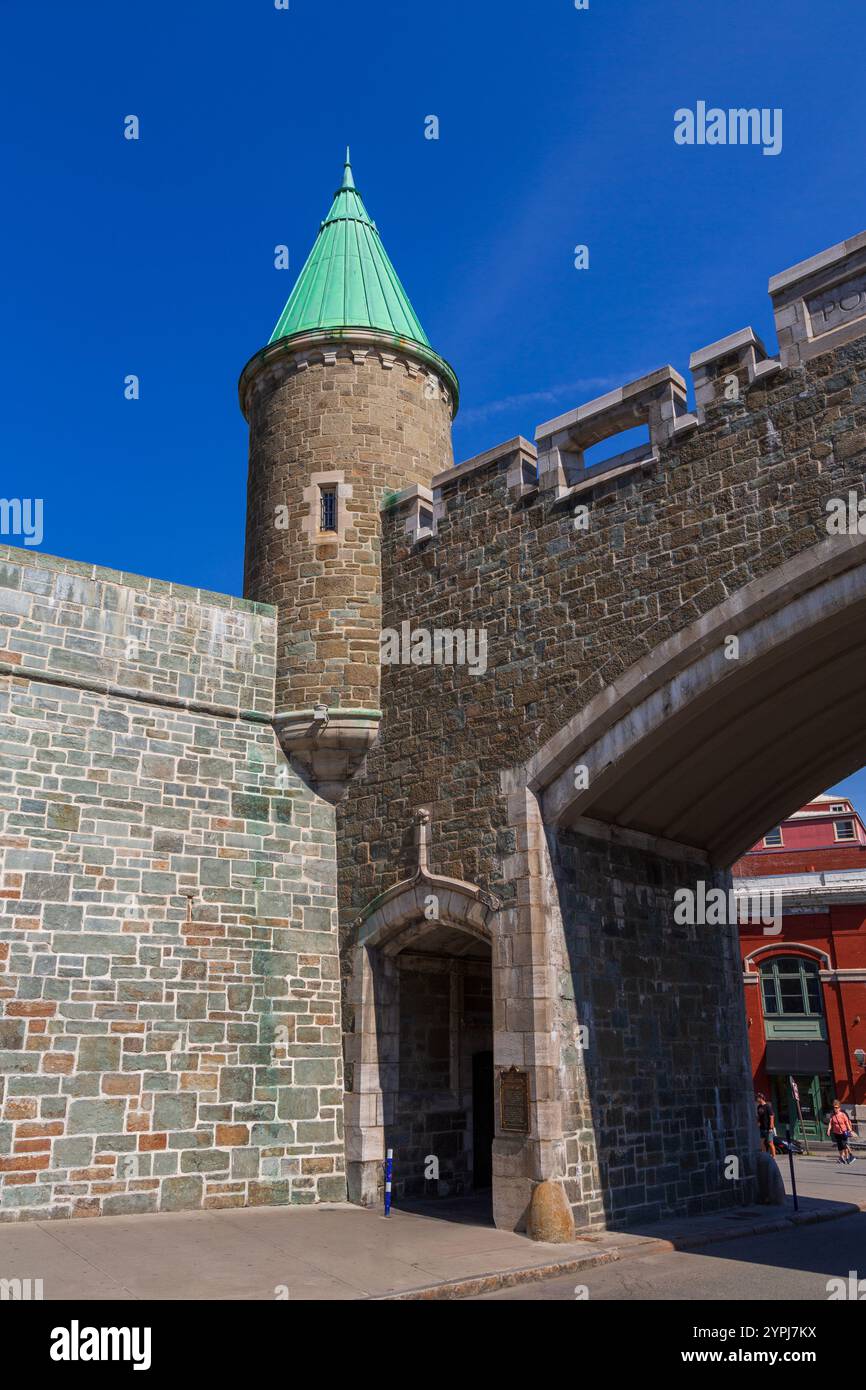 Porte Saint-Jean, Québec, Canada Banque D'Images
