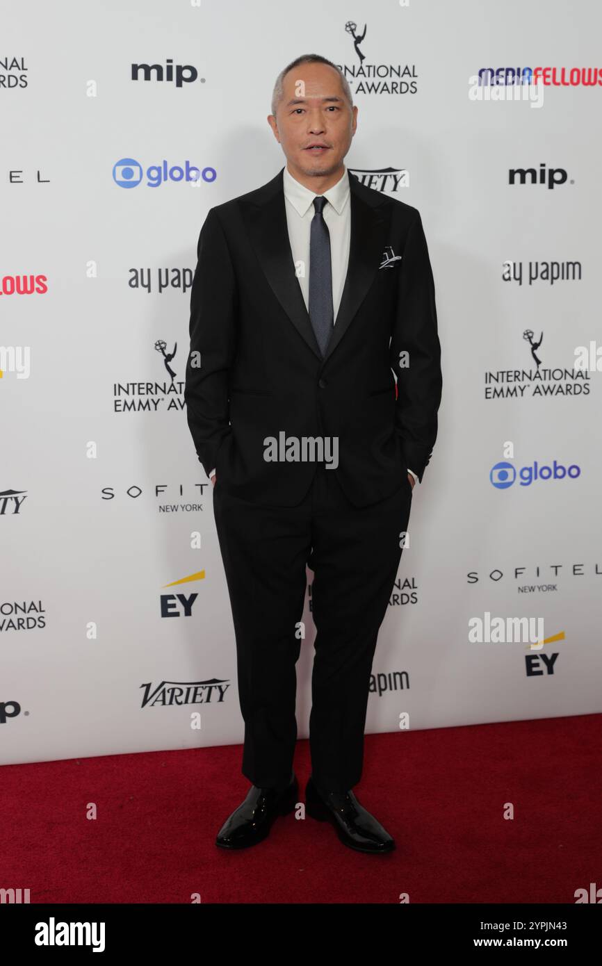 NEW YORK, NEW YORK - NOVEMBRE 25 : L'acteur AMÉRICAIN Ken Leung assiste à la 52e cérémonie des International Emmy Awards au Hilton de New York le 25 novembre 2024, à New York. La soirée a célébré le talent mondial et l'excellence de la télévision, attirant des stars du monde entier. (Photo : Giada Papini Rampelotto/EuropaNewswire). Banque D'Images