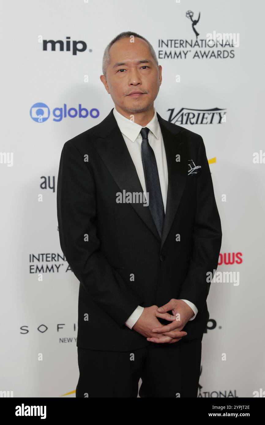New York. 25 novembre 2024. NEW YORK, NEW YORK - NOVEMBRE 25 : L'acteur AMÉRICAIN Ken Leung assiste à la 52e cérémonie des International Emmy Awards au Hilton de New York le 25 novembre 2024, à New York. La soirée a célébré le talent mondial et l'excellence de la télévision, attirant des stars du monde entier. (Crédit : Giada Papini Rampelotto/EuropaNewswire)./dpa/Alamy Live News Banque D'Images