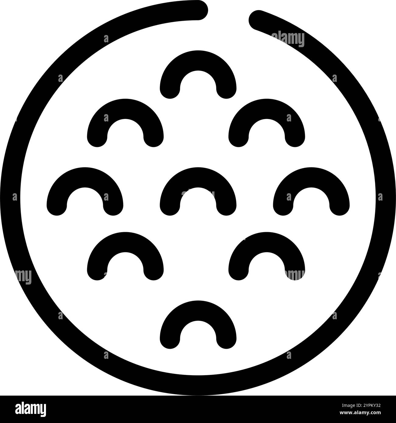 Symbole de balle de golf - symbole d'icône de sport moderne Illustration de Vecteur