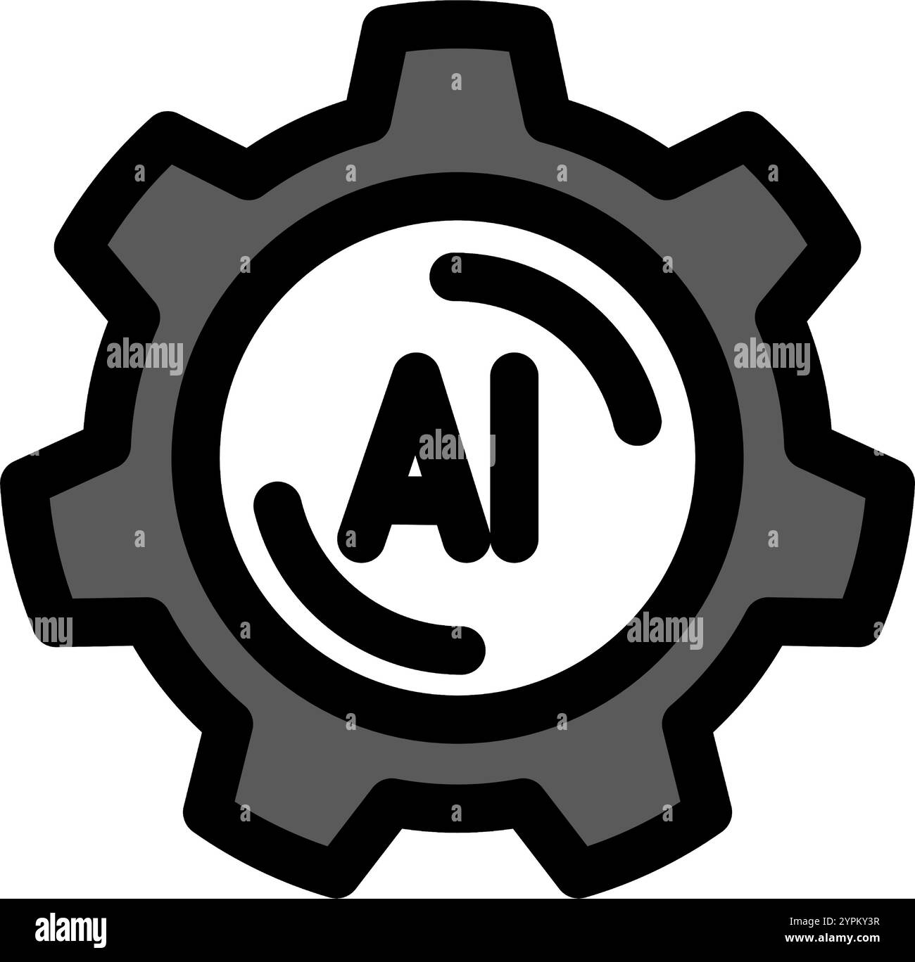 Symbole de paramètres d'intelligence artificielle - icône d'intelligence artificielle. Illustration de Vecteur Symbole de paramètres d'intelligence artificielle - icône d'intelligence artificielle. Illustration de Vecteur