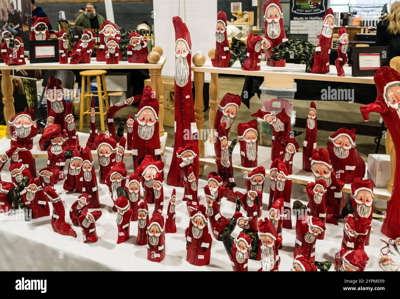 Santa Claus Halifax Seaport Farmers’ Market   Halifax, Nouvelle-Écosse, CAN Banque D'Images