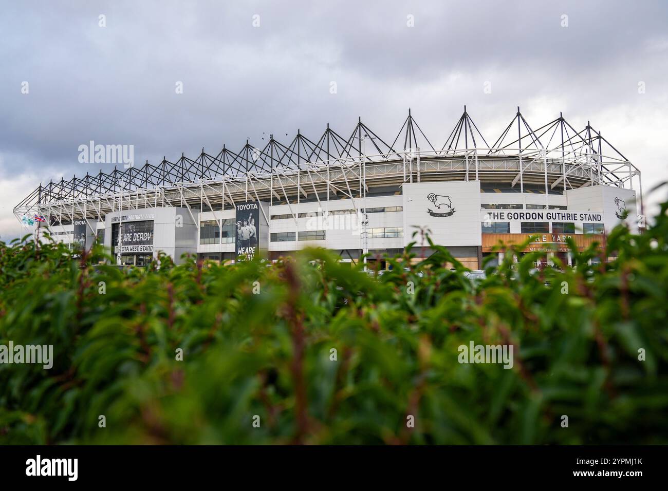 Derby, Angleterre, Royaume-Uni le 1er décembre 2024. Derby, Royaume-Uni. 1er décembre 2024. Vue générale à l'extérieur du stade pendant le Derby County FC v Sheffield mercredi FC SKY Bet EFL Championship match au Pride Park Stadium, Derby, Angleterre, Royaume-Uni le 1er décembre 2024 crédit : Every second Media/Alamy Live News Banque D'Images