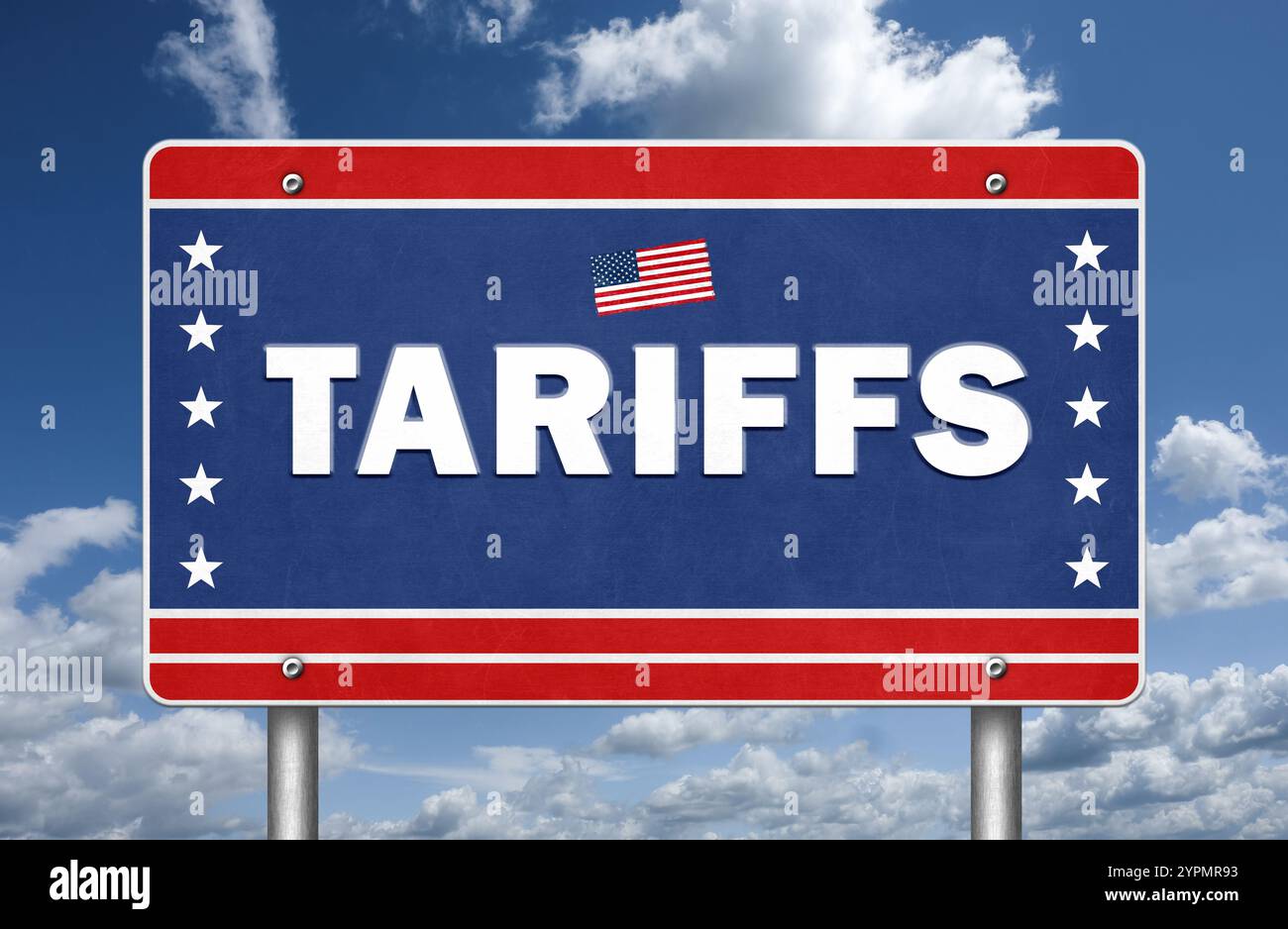 Politique commerciale DES ÉTATS-UNIS - tarifs Banque D'Images