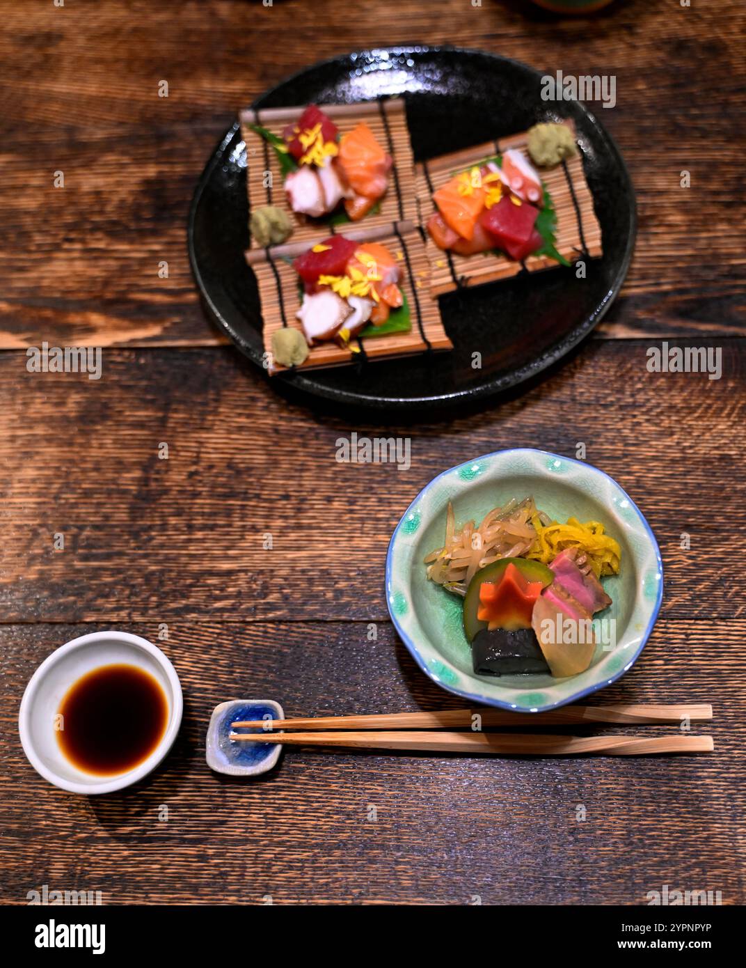 Dîner traditionnel japonais Banque D'Images