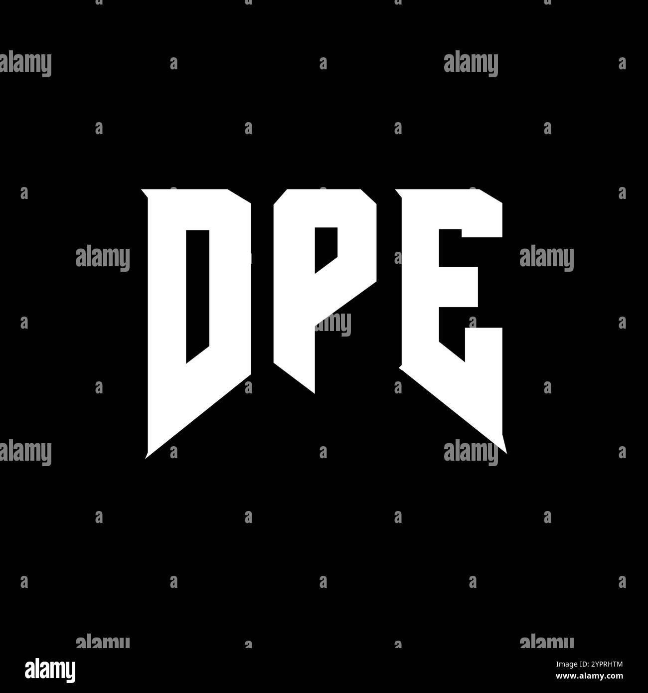 Conception de logo de lettre DPE pour la société de technologie. Combinaison de couleurs noir et blanc de conception de logo DPE. Logo DPE, vecteur DPE, conception DPE, icône DPE, DPE alph Illustration de Vecteur