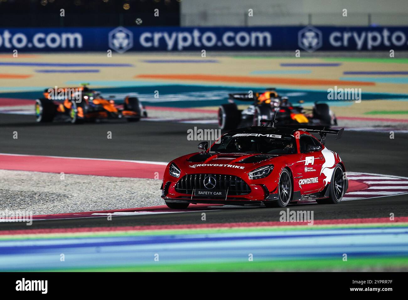 FIA Mercedes-AMG GT Black Series Safety car lors du Grand Prix de formule 1 Qatar Airways Qatar 2024, 23ème manche du Championnat du monde de formule 1 2024 du 29 novembre au 1er décembre 2024 sur le circuit international de Lusail, à Lusail, Qatar Banque D'Images