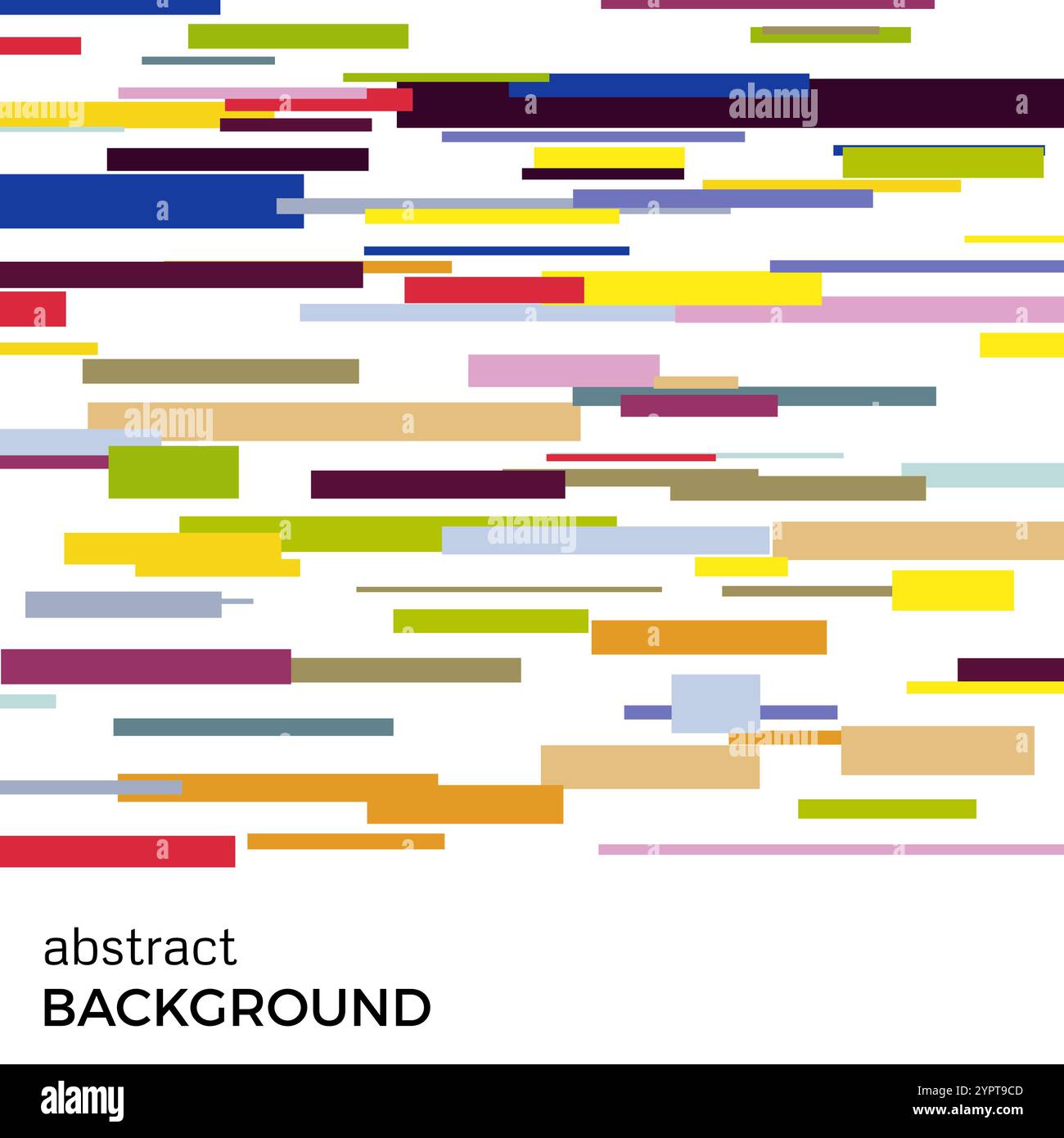 Fond vectoriel abstrait de rectangles multicolores de différentes tailles. Arrière-plan des formes géométriques. Illustration de Vecteur