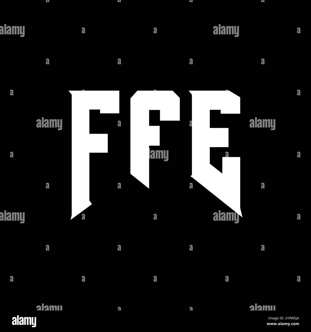 Conception de logo de lettre FFE pour la société de technologie. Logo FFE combinaison de couleurs noir et blanc. Logo FFE, vecteur FFE, conception FFE, icône FFE, FFE alph Illustration de Vecteur