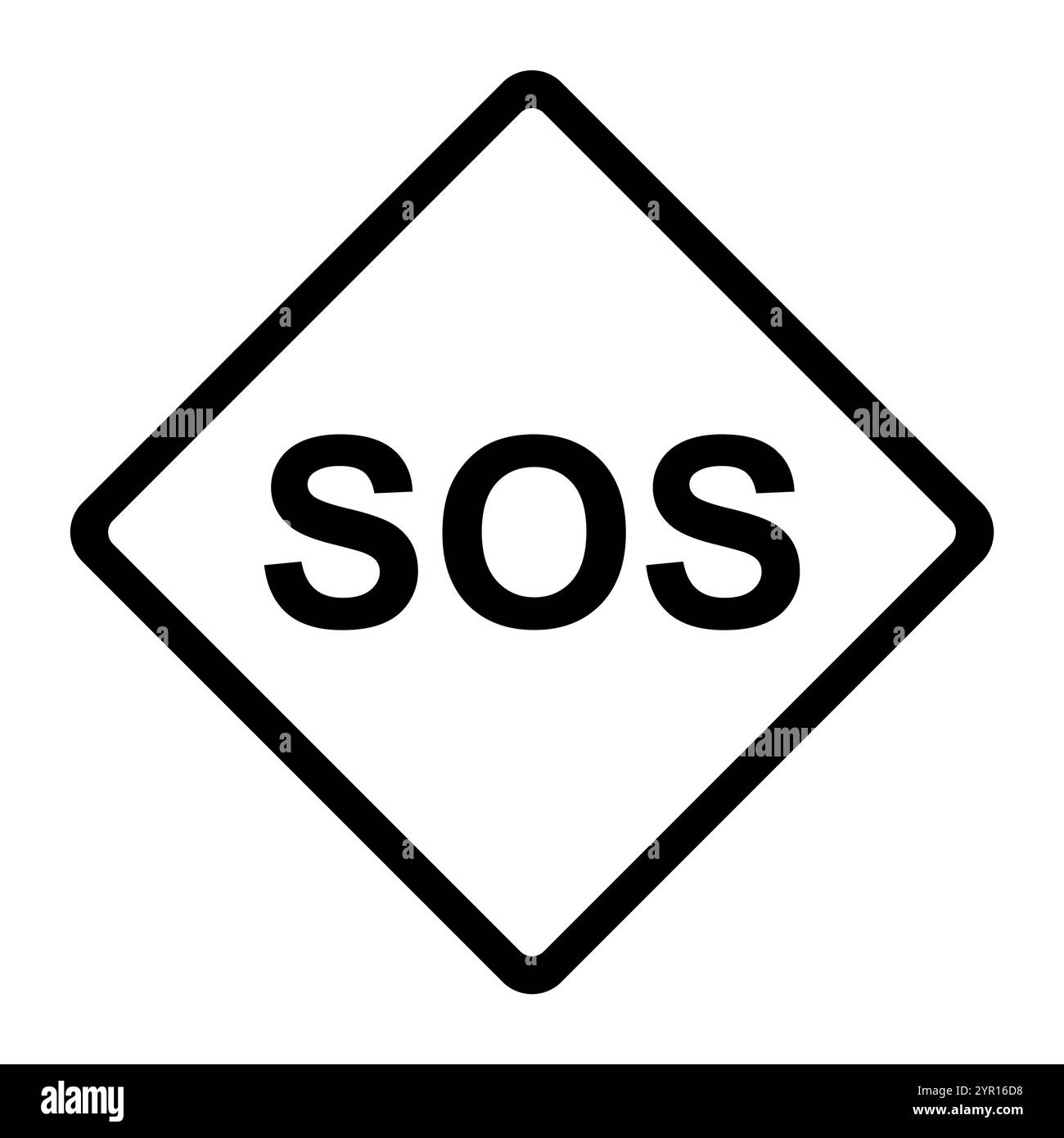 Icône d'aide SOS, conception plate d'alerte de support de sécurité, enregistrer l'illustration vectorielle . Illustration de Vecteur