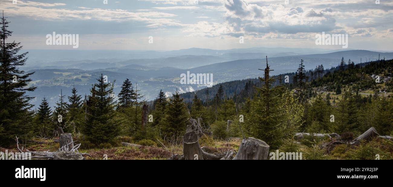 Ausblick vom Dreissel, vue depuis le Dreissel Banque D'Images