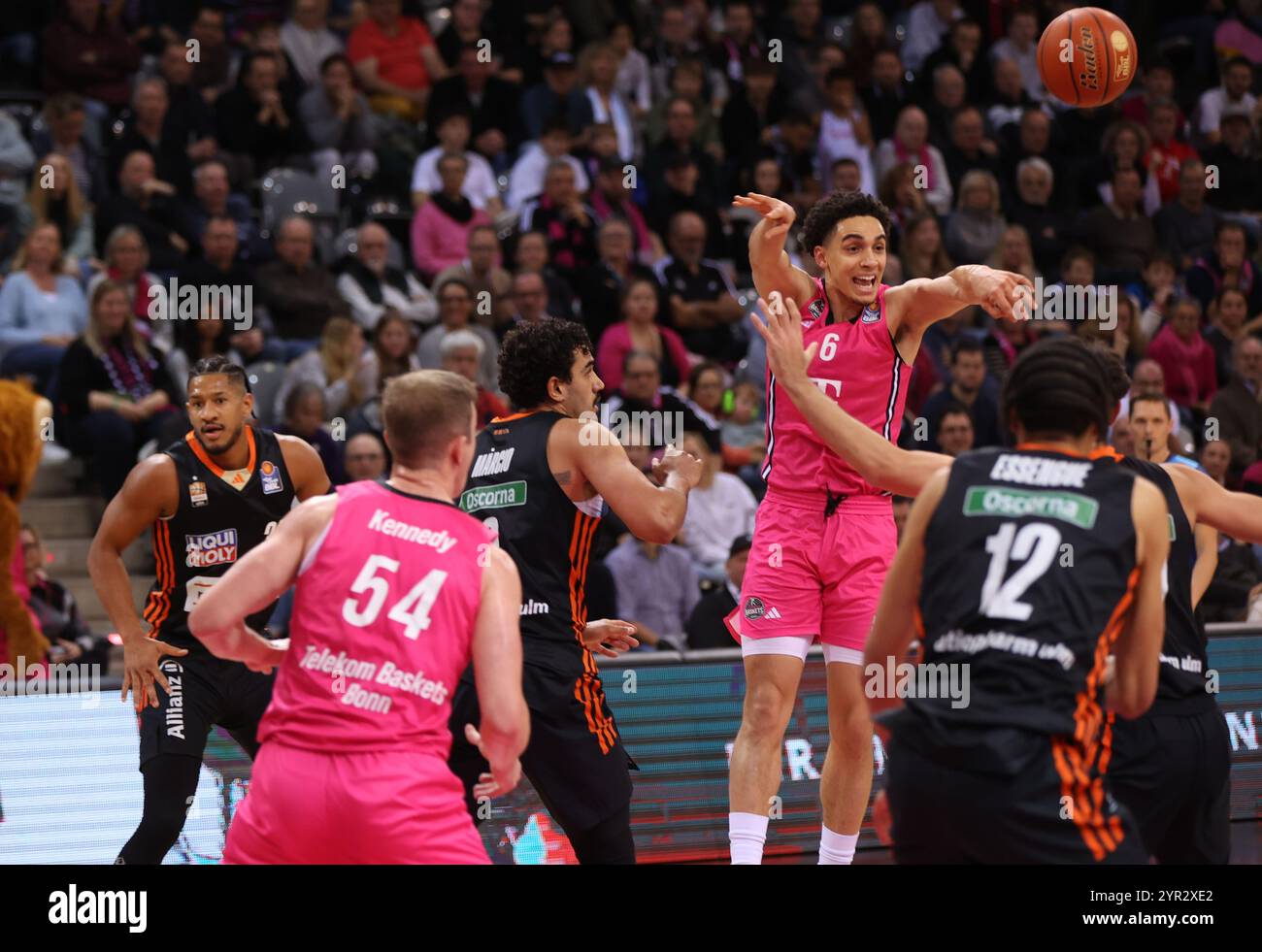 Bonn, Allemagne. 1er décembre 2024. Angelo Allegri (Bonn), Telekom Baskets Bonn vs Ratiopharm Ulm, easyCredit BBL, Journée 10, Bonn, 01.12.2024. Crédit : Juergen Schwarz/Alamy Live News Banque D'Images