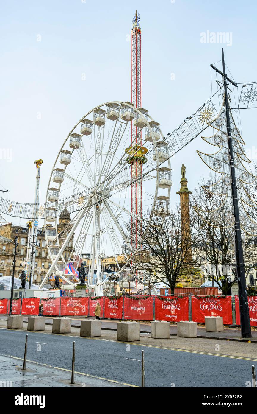 Glasgow Winterfest sur George Square, Glasgow, Écosse, Royaume-Uni, Europe Banque D'Images