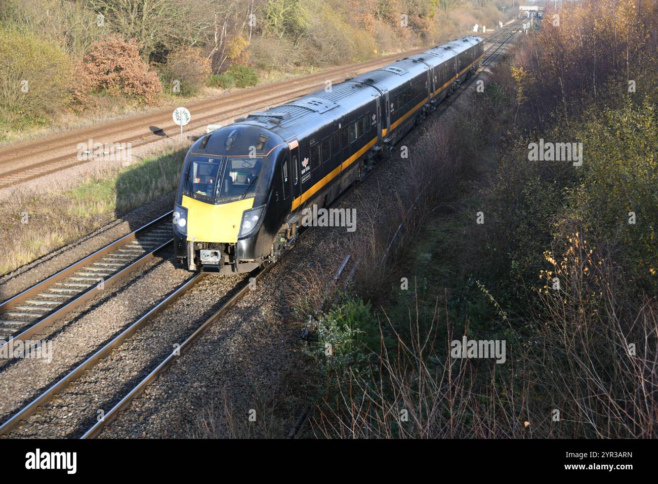Alstom a construit Adelante Class 180 DMU 180112 James Herriot en passant par North Stafford Junction en route de Crofton Depot à Barton sous Needwood RSMD Banque D'Images