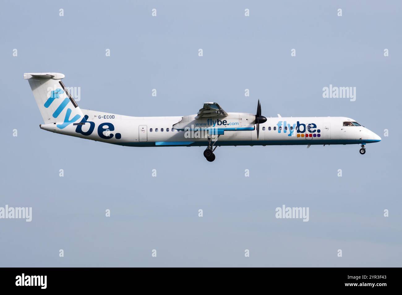 Amsterdam, pays-Bas - 4 juillet 2017 : avion de passagers Flybe à l'aéroport. Planifiez un vol. Aviation et aéronefs. Transport aérien. Internat mondial Banque D'Images