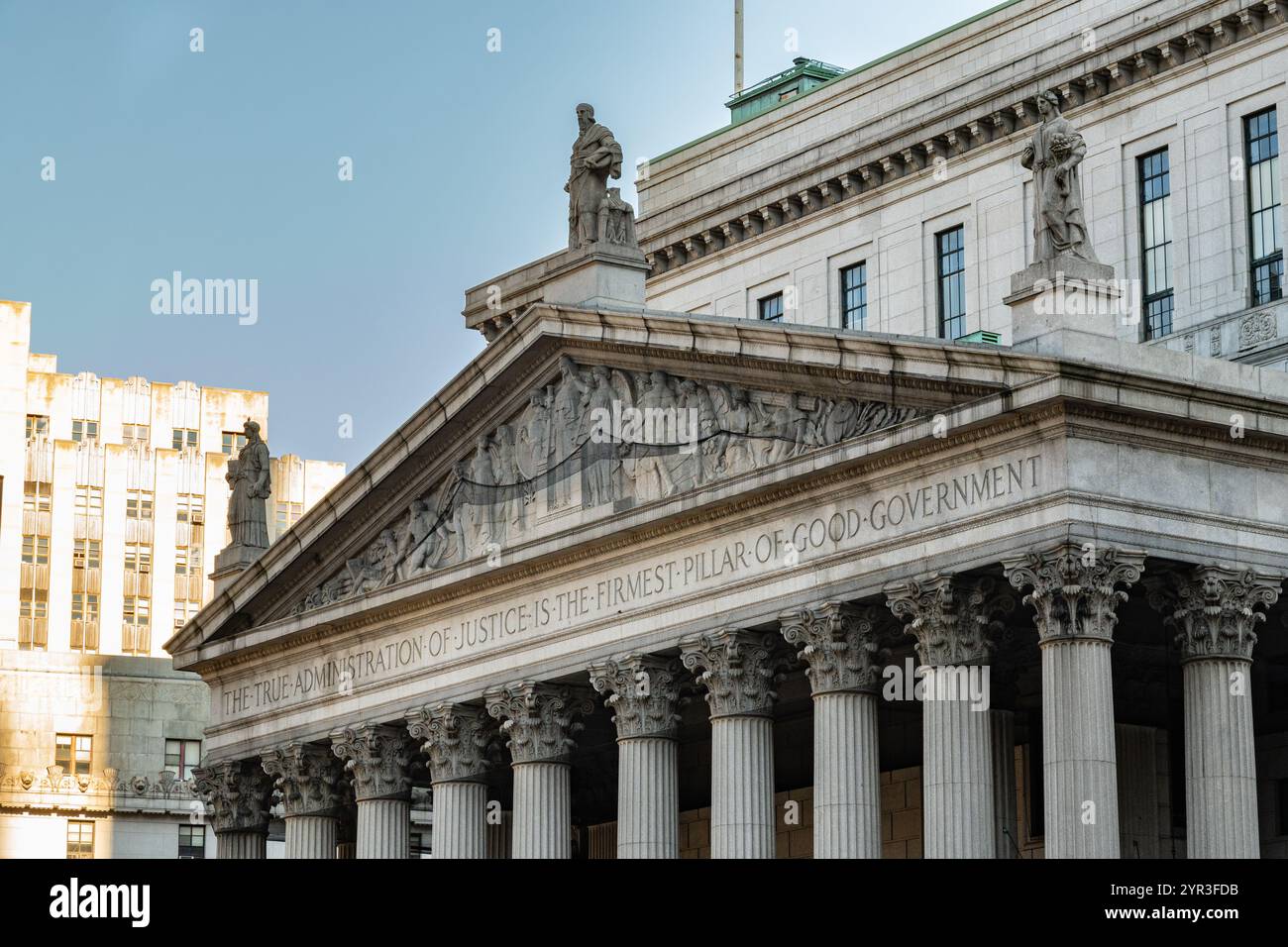 New York, NY, États-Unis-11 novembre 2024 : Cour suprême du New York State Building Banque D'Images